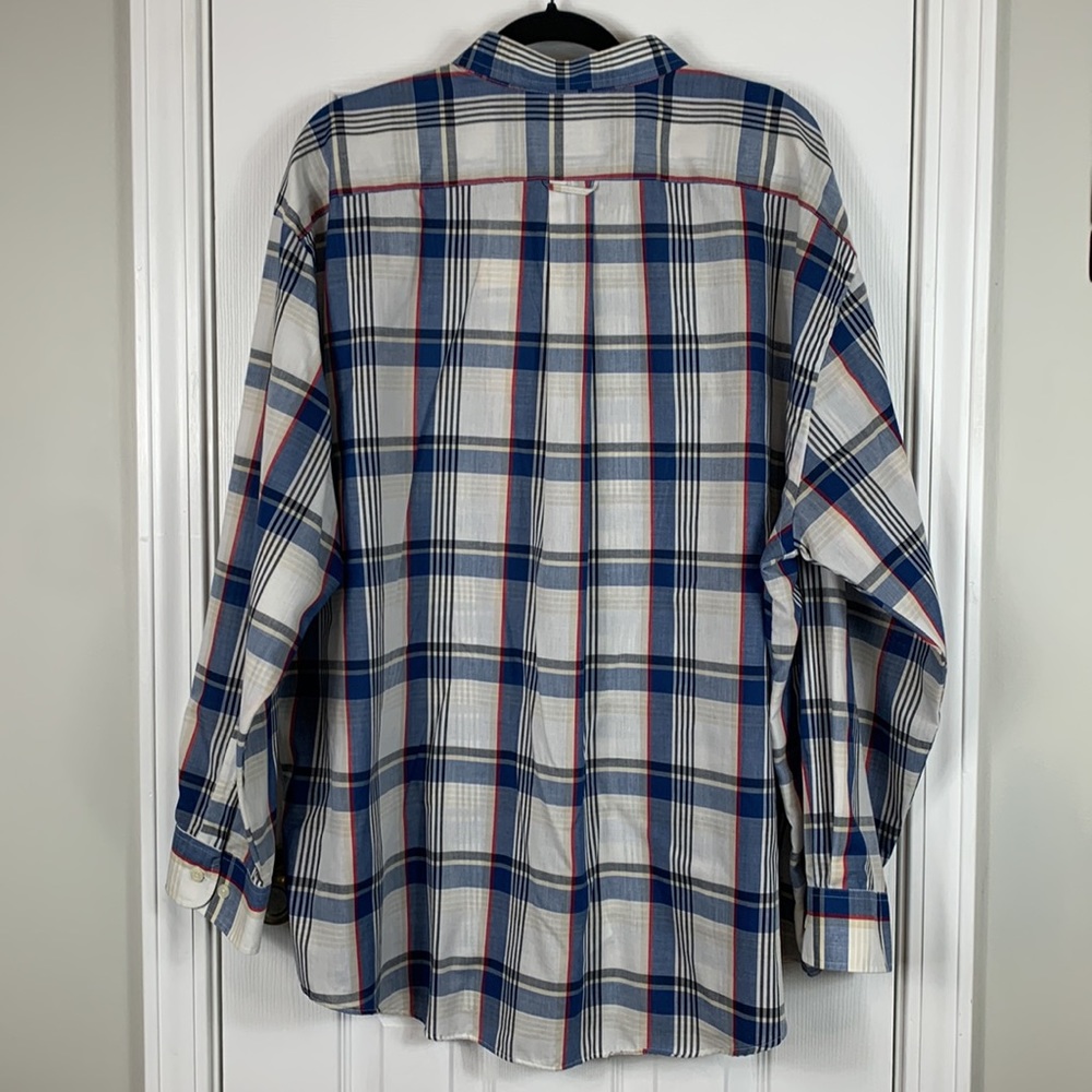 Town Craft wrinkle free mens button down shirt size XXL. Multi colored plaid - Picture 6 of 6